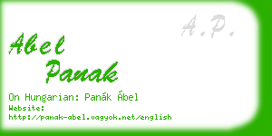 abel panak business card